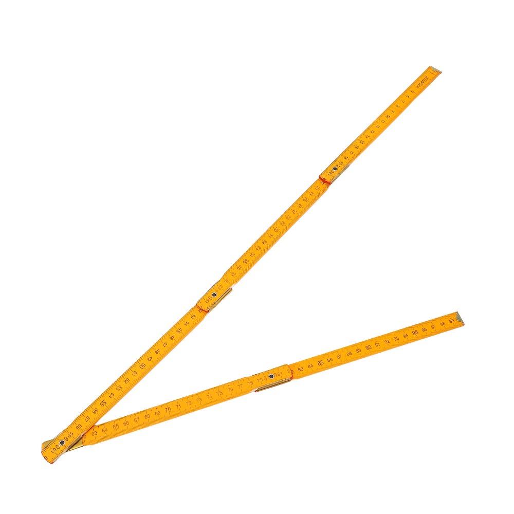 2pcs Five Fold Design Folding Yard Stick Portable Design Folding Measuring Stick For Carpenter