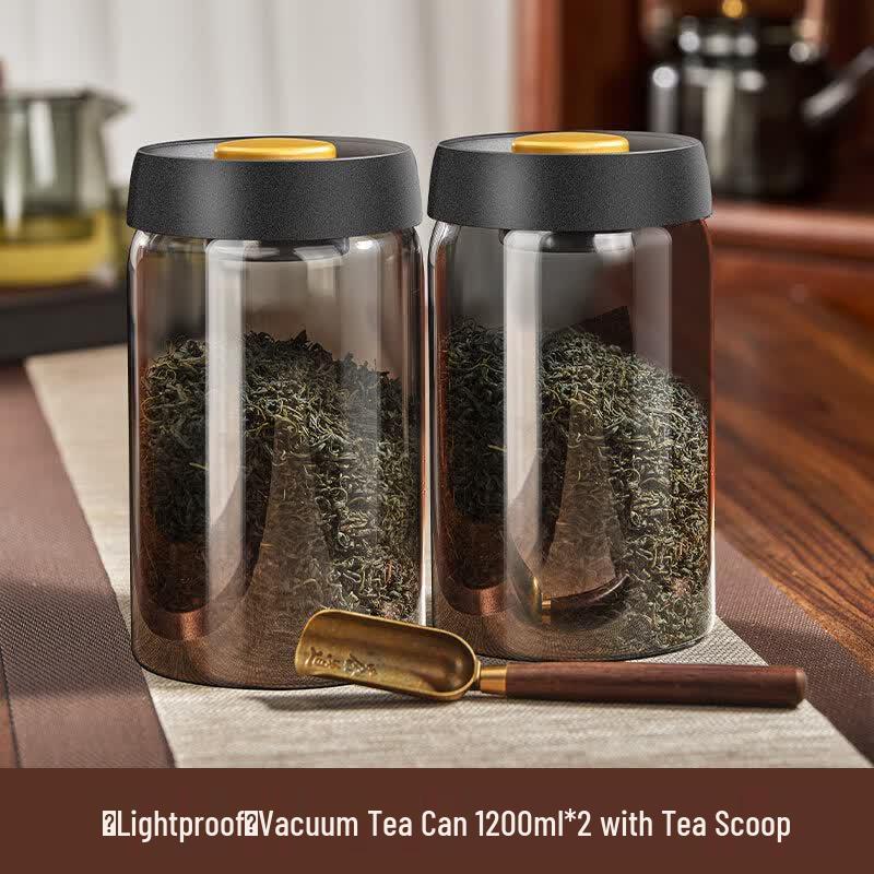 Yuluo Sealed Glass Light-Blocking Tea Storage Jar
