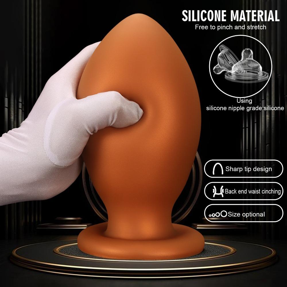 Extra Large Silicone Anal Plug Butt Plug for Men Women Wearable Anal Dilator Soft Sex Toys