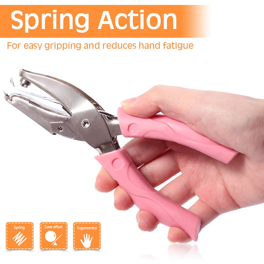 SPEEDWOX Perforator de Hârtie Manual 3 Piese Pentru Problemă Cercei Rechizite de Birou Perforator, Perforator, Perforator, Set, Rotund, 3mm, Stea, Inimă, Decorațiune, Montură, Caiet,