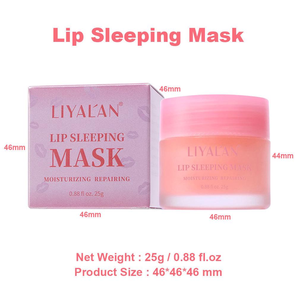 Masque de nuit hydratant pour les lèvres - Fraise et Pomme Verte
