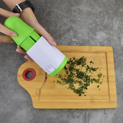 Spice Grinder Dual Blade Herb Chopper Garlic Coriander Pepper Grinder Parsley Shredder Kitchen Gadget