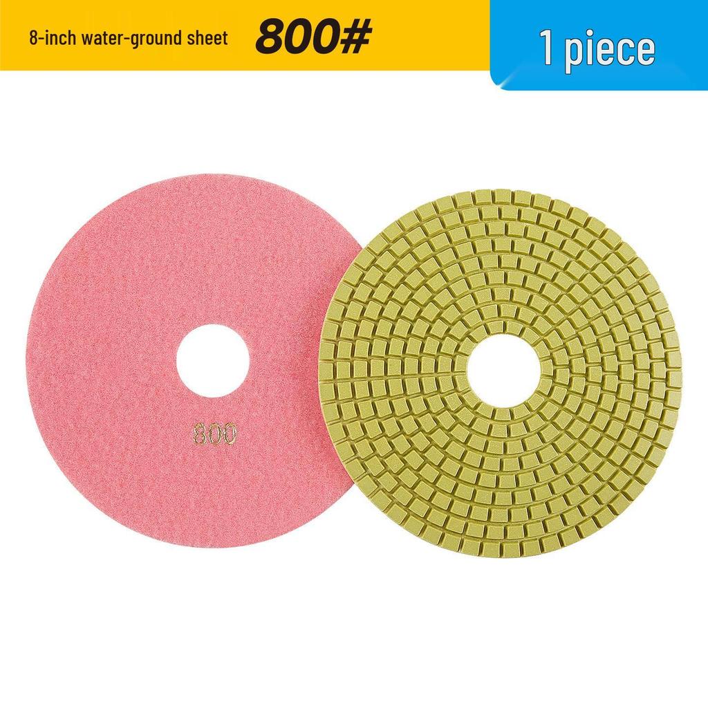 Multi-Size Diamond Water Polishing Pad (5" To 14") for Granite - Fits Angle Grinders