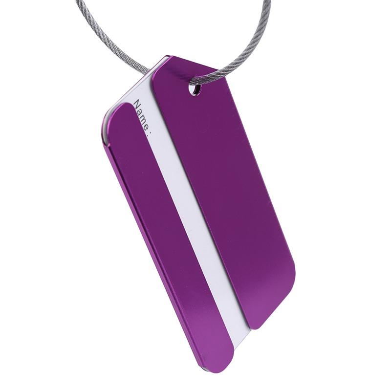 Kofferanhänger für Koffer Aluminium Datenschutz Gepäckanhänger Gepäckidentifikator Reisezubehör Essentials