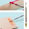 Leather Craft Tool Double Head Edge Oil Gluing Dye Painting Pen Applicator Stick Fast Paint Roller Tool Leather edge oil pen