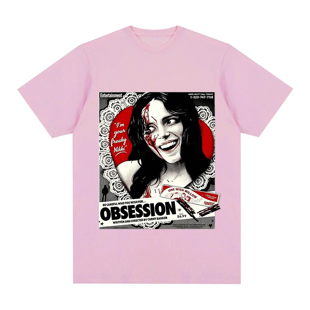 Obsession Film Grafikdruck T-Shirt Baumwolle Tägliches Tragen Streetwear T-Shirts Mode Damen Herren Unisex Lässig Rundhals Oberteile Sommer