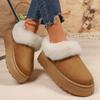 Fashion Thick Soled Woman Shoes 2026 Winter New Women Round Snow Boots Comfort Soft Soled Women's Ankle Boots Zapatos De Mujer