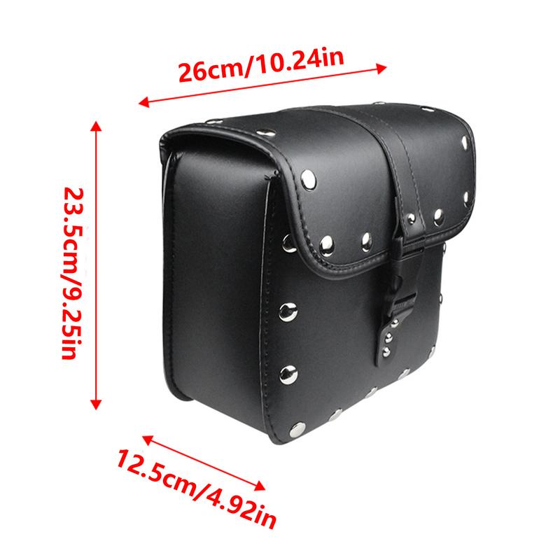 Motorrad-Satteltaschen Sattelleder Seitliche Motorradtasche PU-Leder Motorradzubehör Für Off-Road, Cruise Und Sport