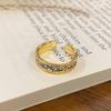 New Chinese Enamel Oil Pattern Ring Light Luxury High Sense Internet Celebrity Foreign Style Versatile Ring