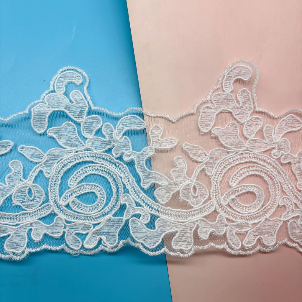 Rope Strand Barcode Embroidery Lace Women Lace Lolita Clothing Hem Accessories