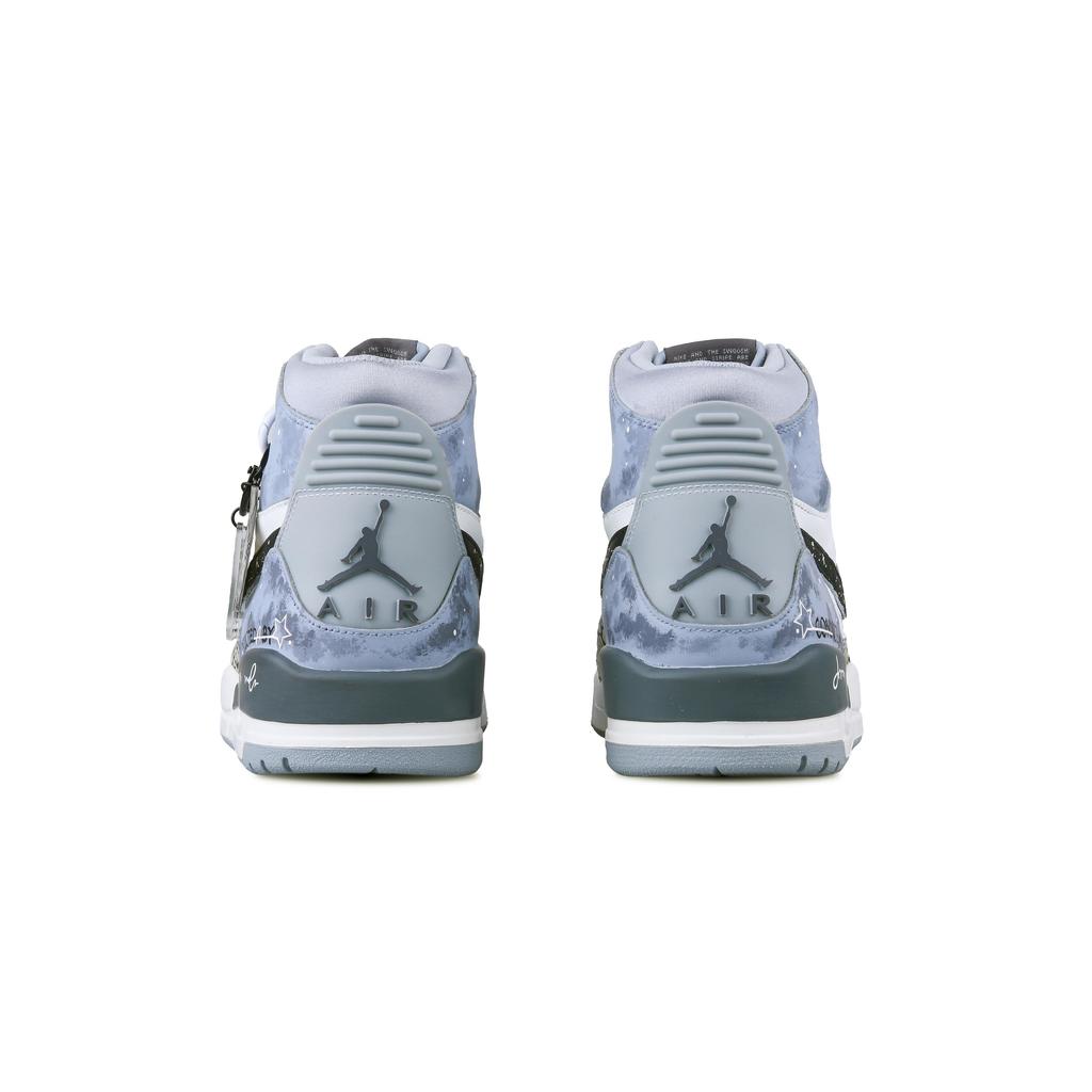 Jordan Legacy 312 High top Vintage Basketball Shoes Men's Tranquil Gray AV3922-002(Team28-)