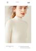 Women's Double-Strand Thickened Cashmere Sweater - Half-High Collar, Loose Fit, Autumn/Winter Pullover Knit Base Layer.