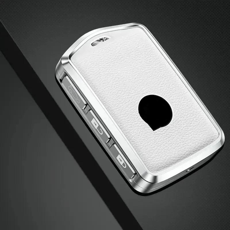 Zinc Alloy Leather Car Key Case Cover Shell Holder Protector For Volvo Xc40 Xc60 S90 Xc90 V90 T5 T6 T8 Keychain Auto Accessories