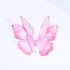 50Pcs Gradient Color Organza Fabric Butterfly Appliques 3D 5CM Fairy Chiffon Butterfly Organza Fabric Handmade