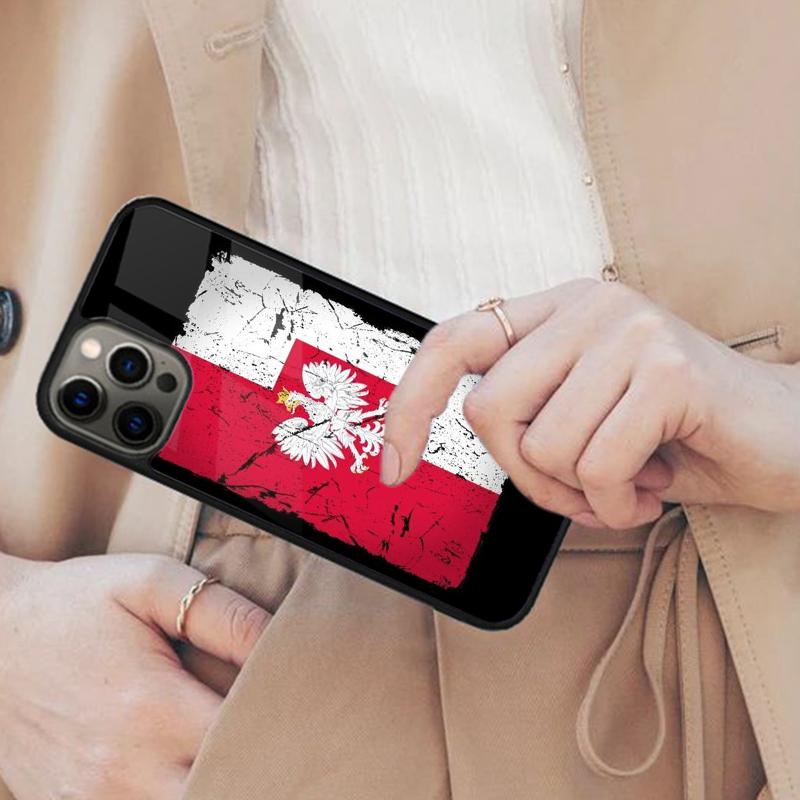 Poland Polish Flag Magnetic Phone Case For APPLE iPhone 17 Air 16 14 13 12 Pro Max 15 Plus Wireless Charge With MagSafe Cover