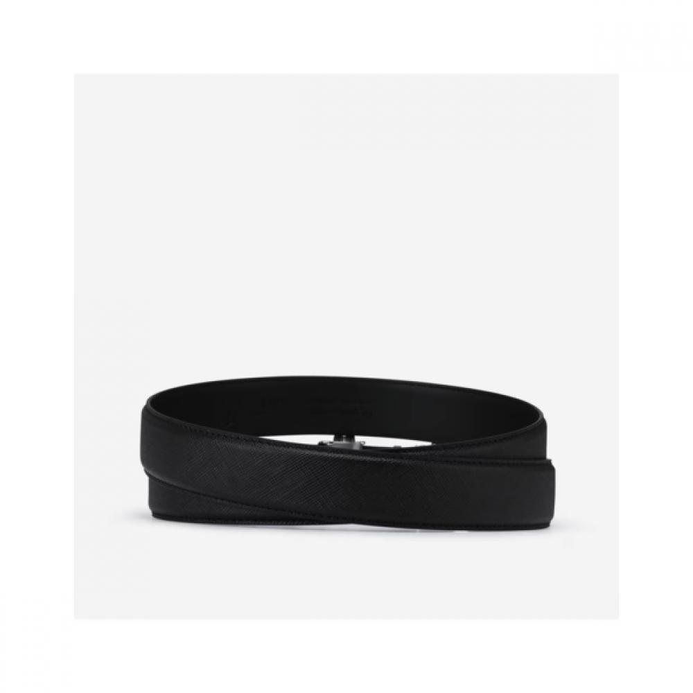 Daks Black Check Line Leather Automatic Belt Dbbe6f990bk
