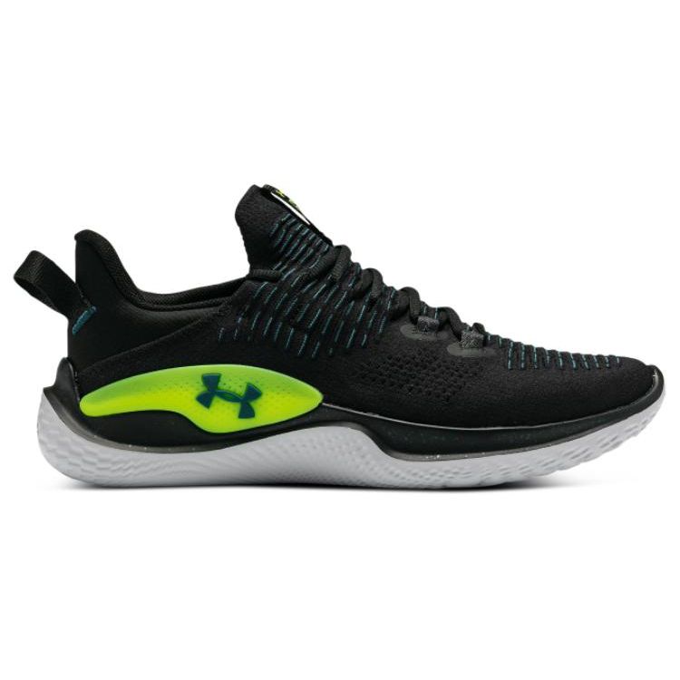 Under Armour Flow Dynamic IntelliKnit Black Hydro Teal Men Sneakers Anthracite 3027177-002