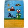 Couverture Sherpa - MARIO BROS - Vintage - 100 X 150 Cm