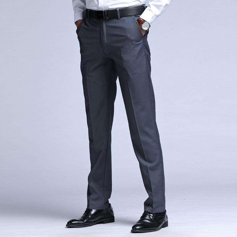 Spring And Autumn Suit Pants Men's Straight Formal Loose Pants