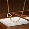 Open Heart Bracelet for Women, 18K Gold Plated Stainless Steel Thin Chain Bangle, Delicate Adjustable Heart Charm Jewelry