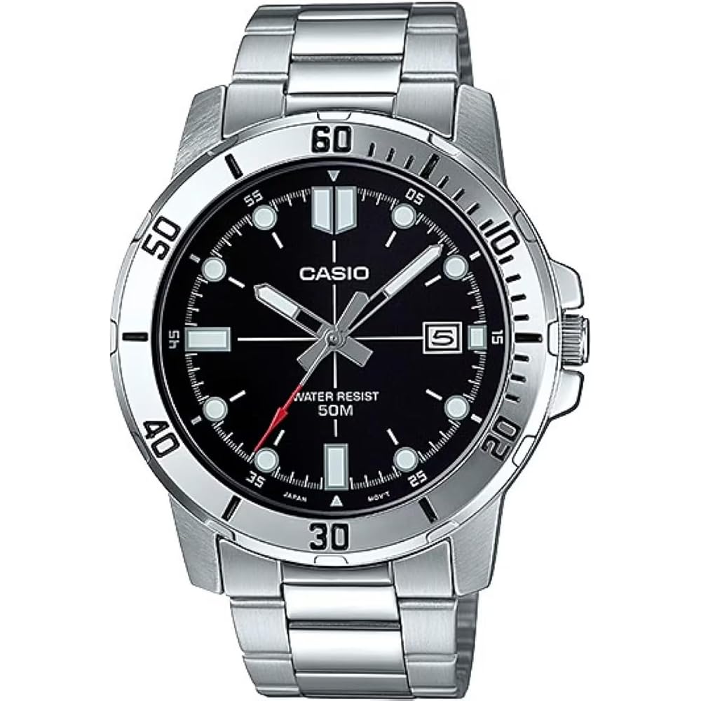

Casio Standard Analog Quartz Men s Watch MTP-VD01D-1EV Metal Band Black Imported Model