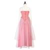 Cosplay Sleeveless Solid-Color Dress Lace-Panel Asymmetric Dress