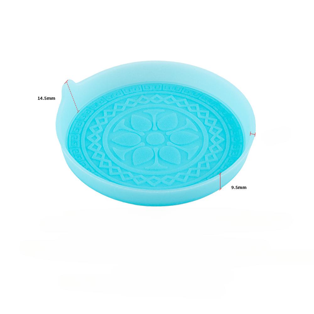 

1PCS Car Cup Coaster Sift-Proof Car Water Cup Pad Bottle Holder Coaster Non-Slip Silicone Cup Holders Auto Interior Cup Holder синій