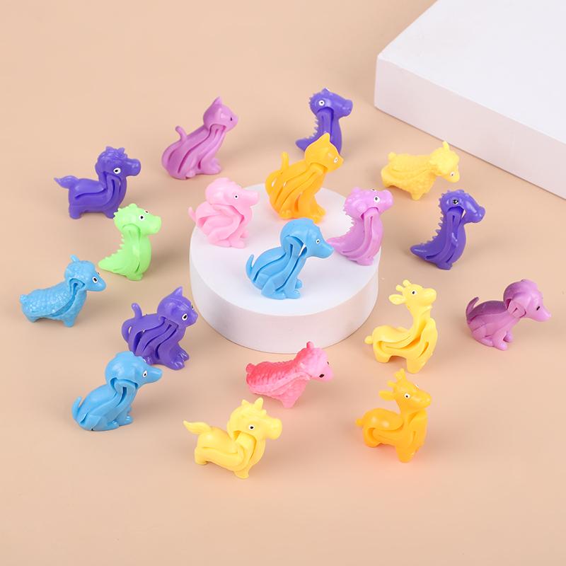 5/10/20Pcs Cartoon Animal Wristband Stress Relief Sensory Toy Bracelet Kids Birthday Party Favors Pinata Filler Baby Shower Gift