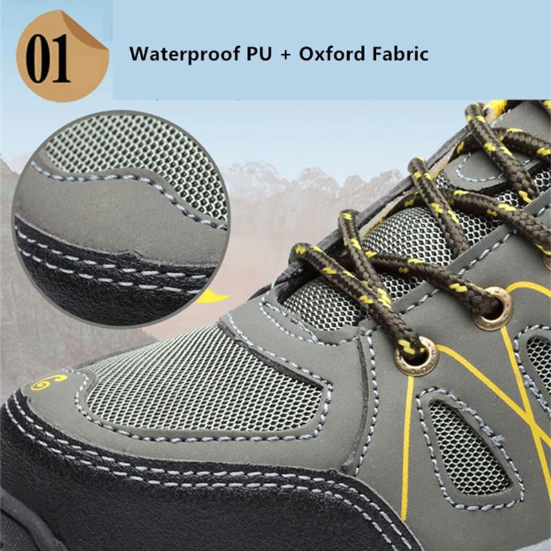 Industrial Work Safety Shoes for Men Women Anti Smashing Work Shoes with Steel Toe Anti Puncture Anti Slip Safety Work Sneakers