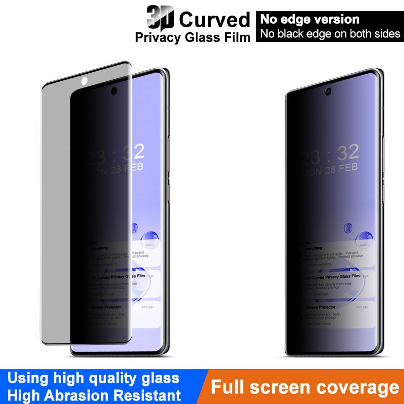 IMAK For vivo X100 5G/X100 Pro 5G Screen Protector 3D Curved Privacy Tempered Glass Film