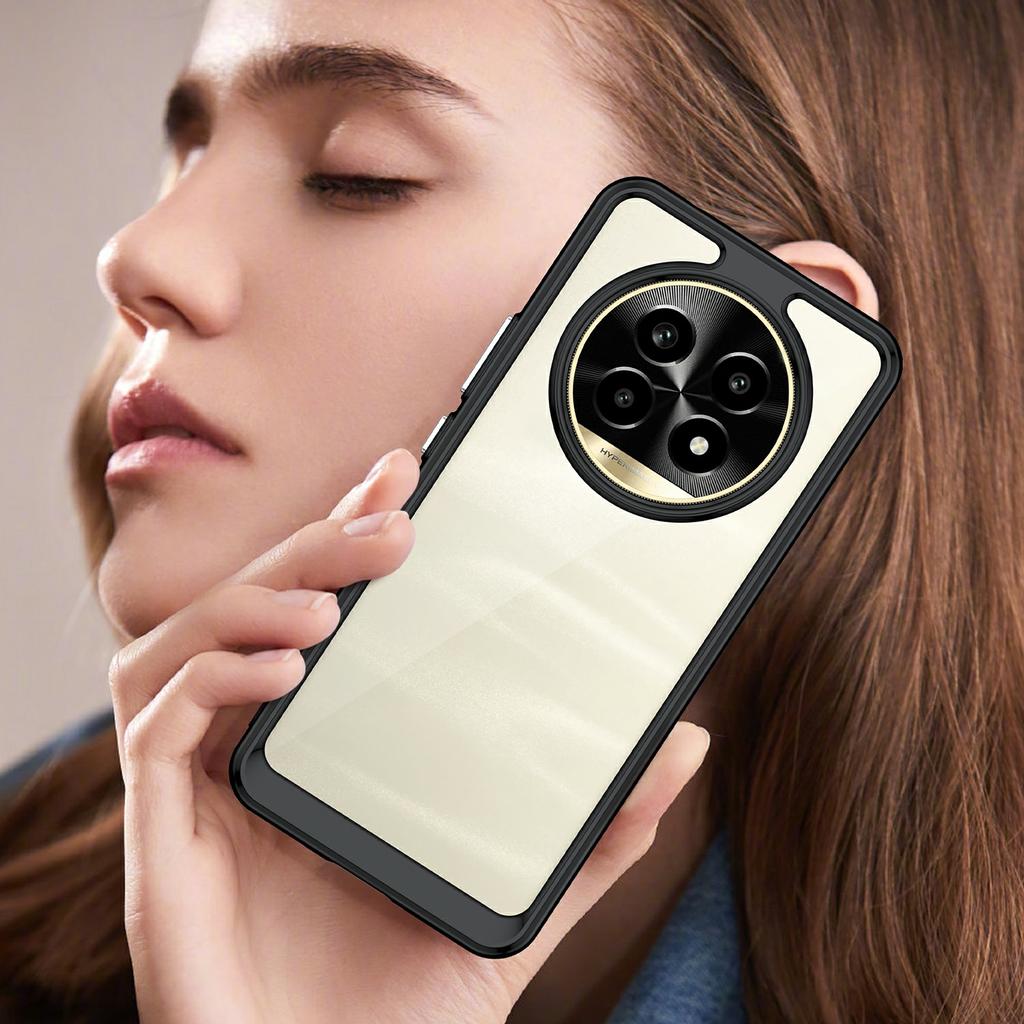 For Realme 13 Pro 5G (Global)/13 Pro+ 5G (Global) Shockproof Case TPU +Acrylic Protective Clear Phone Cover