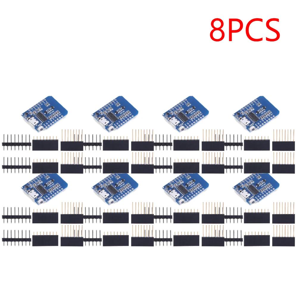 1-20PCS ESP8266 D1 Mini WIFI Development Board ESP-12F CH340G CH340 V2 Usb Wemos D1 Mini Nodemcu Lua Iot Board 3.3V Met Pins