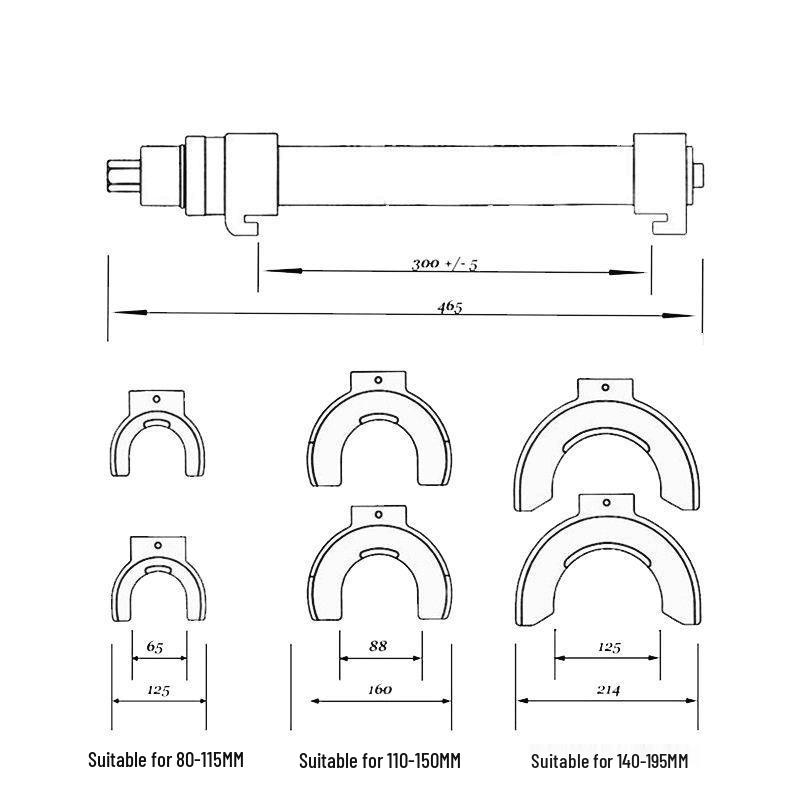 Universal Tool for Removing and Installing Shock Absorbers and Springs in All Car Models
