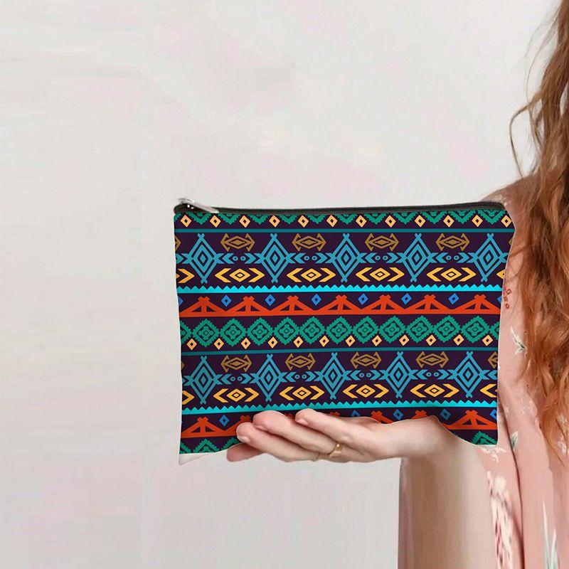 Oil Painting Cat Printing Can Store Bags, Outdoor Multifunctional Portable Cosmetic Bags, Daily Matching Clutches