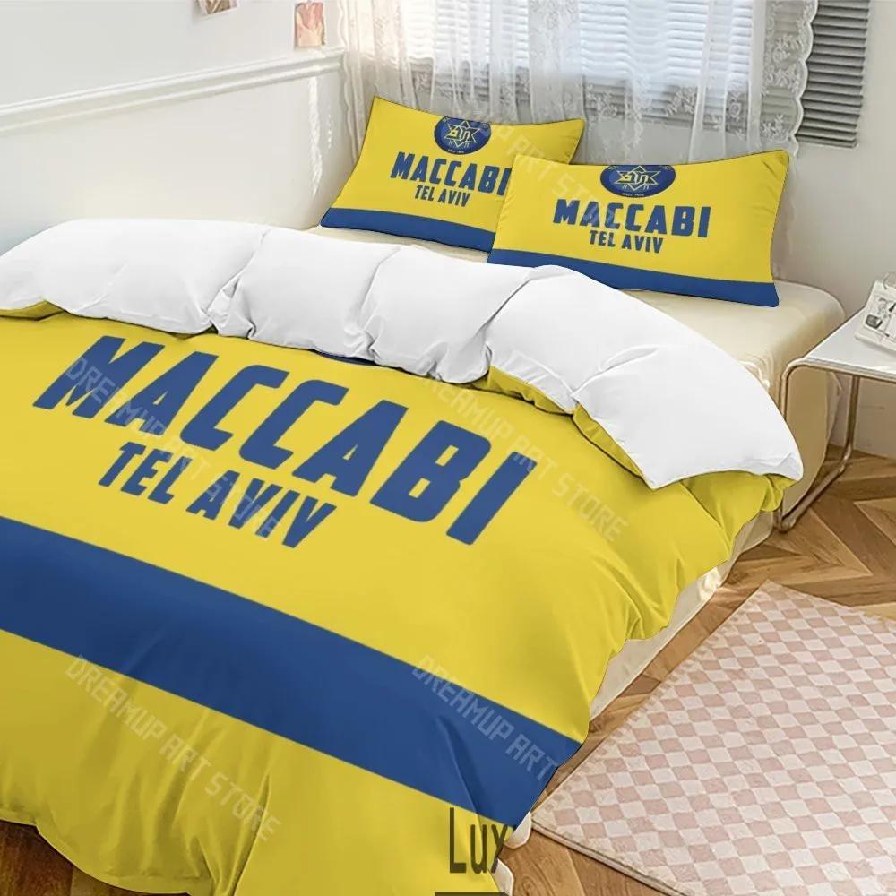 3D Print Maccabi Tel Aviv Bedding Set Twin Queen King Full Size Duvet Cover Pillowcase Bed Boys Girls Adult Home Textiles