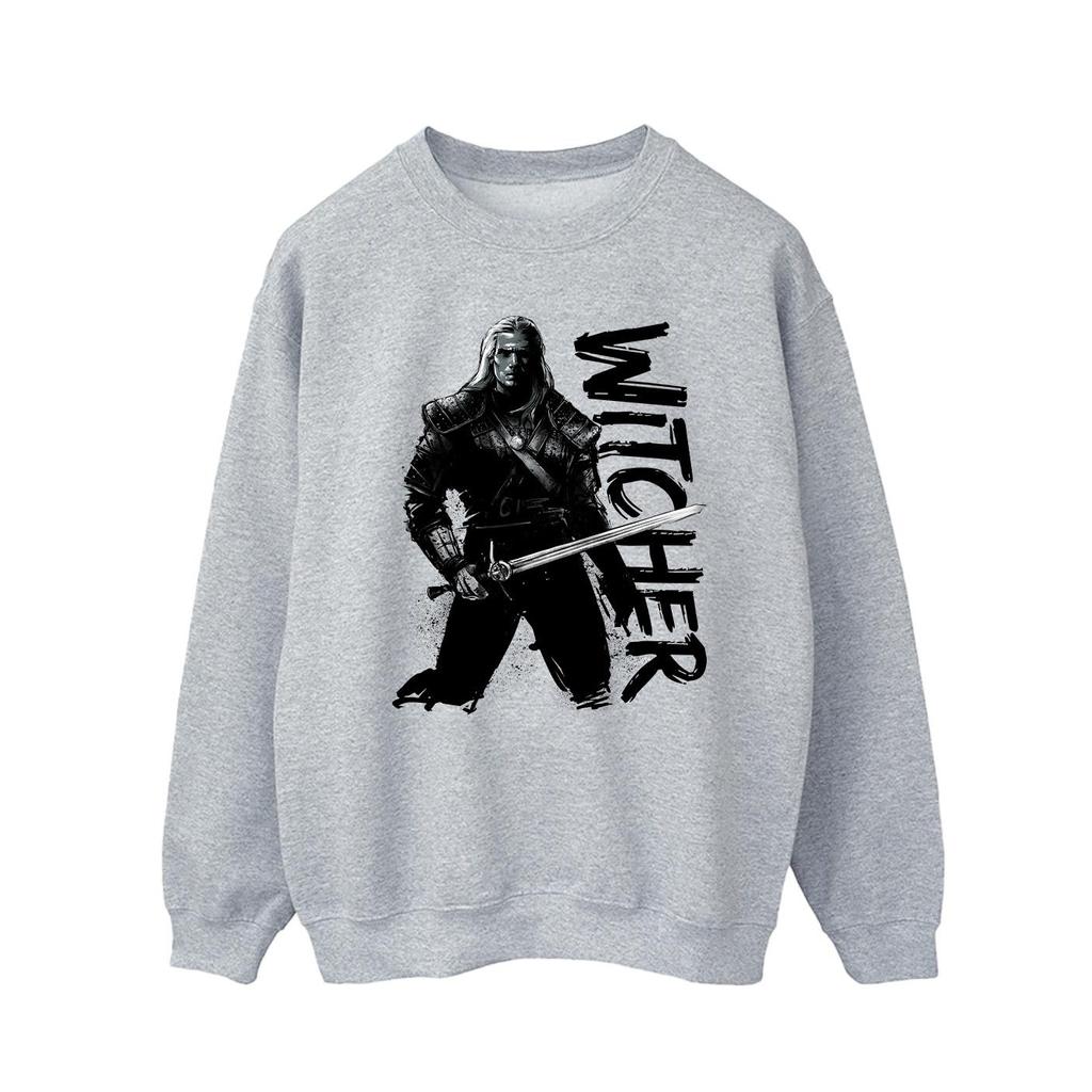 Netflix Mens The Witcher Sketch Geralt Sweatshirt