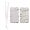 Marble Texture Phone Lanyard & Card Holder for Student/Work ID, Meal & Bus Access.