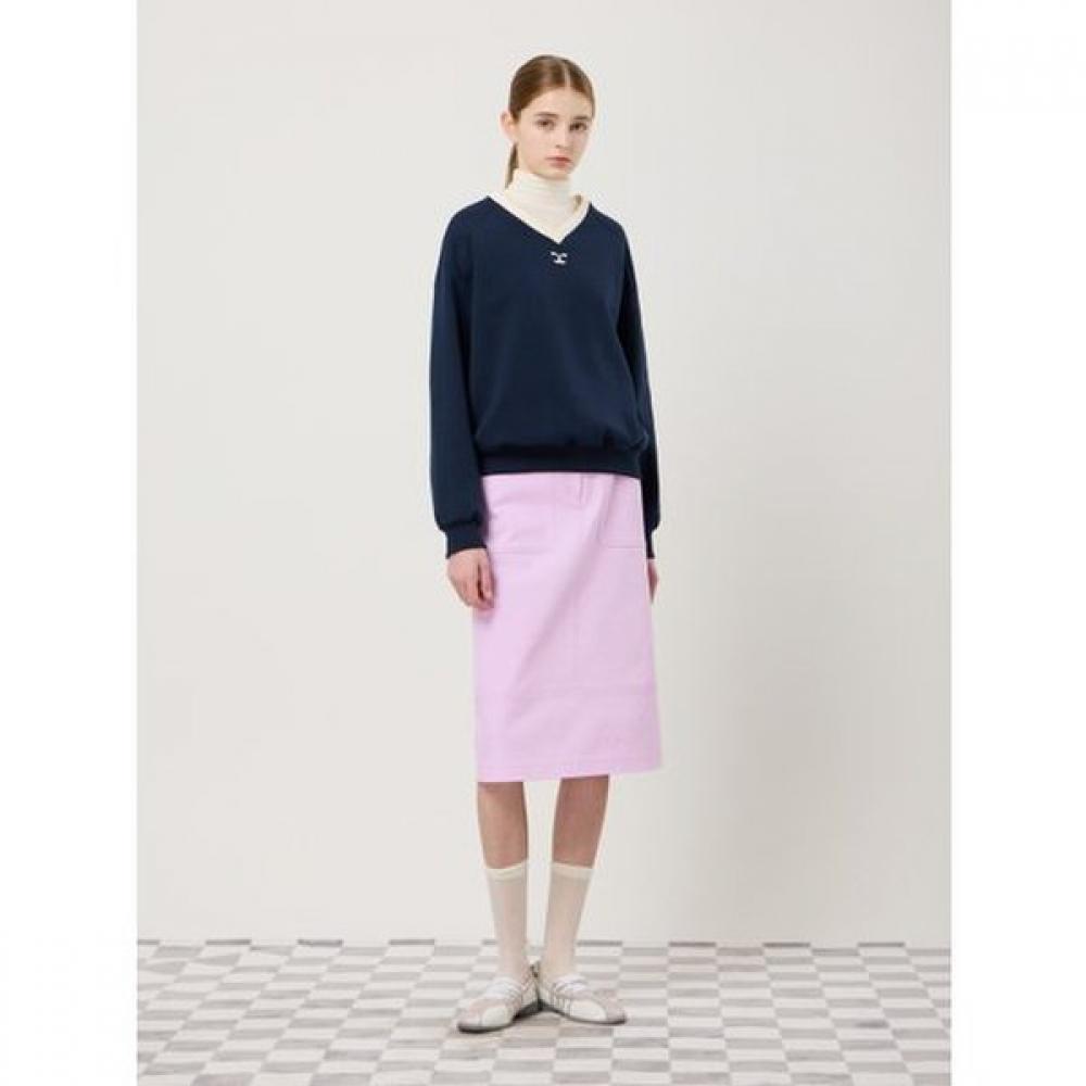 Cc Collect WasHed Cotton H Line Skirt C251msd007 PK (pink)/66