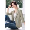 TERRE BLEUE Women's Lightweight 3/4 Sleeve Blazer