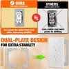 Pack Of 10 Metal Double Layer Wall Plate Spacers For Secure Outlet And Device Installation