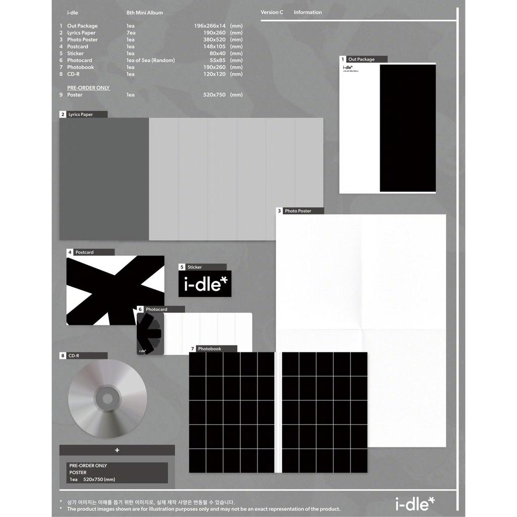 I-dle-[WE ARE] 8. Mini-Album FOTOBUCH, mit Sammelkarte