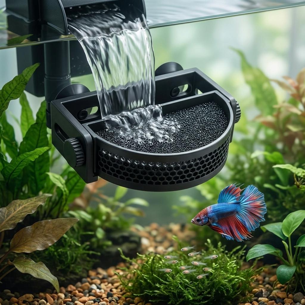 Aquarium Filter Baffle Water Flow Controller with Strong Suction Cups for Tropical Fish Tank Universal Fit Plastic Regulator