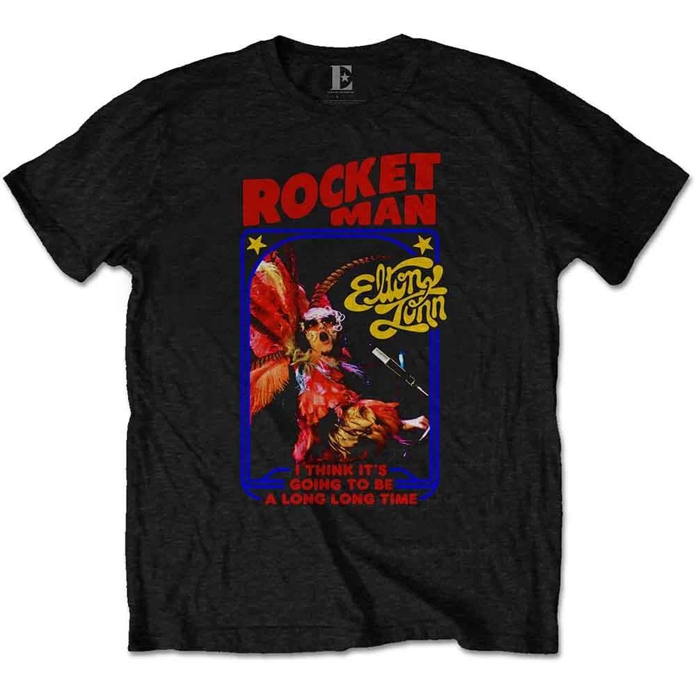 Elton John EJTEE12MB04 T-Shirt, Black, Large L