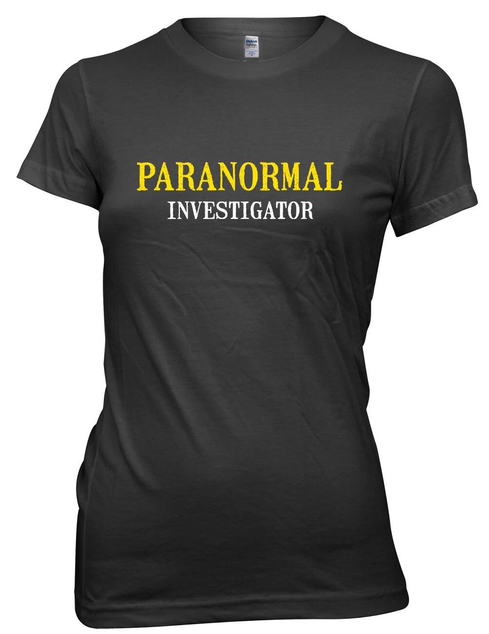 Paranormal Investigator Halloween Womens Ladies Funny T-Shirt 4XL