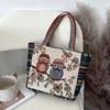 Embroidered Women Tote Bag Travel Daily Bags Shopping Shoulder for Dating Outdoor