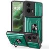 Pro Motorola Moto G35 5G Pouzdro PC+TPU Stojánek Kryt zadní strany telefonu s posuvníkem na fotoaparát