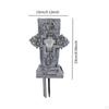 Cemetery Vase with Solar Light for Fresh Flowers And Grave Markers