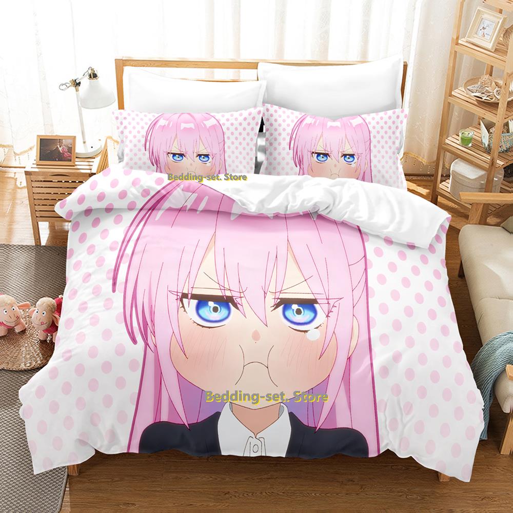 New Shikimori's Not Just A Cutie Bedding Set Cartoon Anime three-piece Set Adult Kid Bedroom Duvetcover Sets Camas Dormitorio