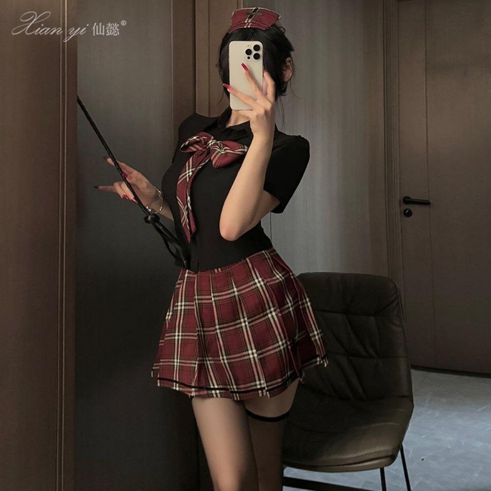 Xianyi Erotic Underwear Pure Lust Tight Seduction Student Clothing Nightclub Spice Style Passion Sexy Uniform Set 569