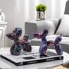 Creative Graffiti Balloon Dog Ornament for Home Décor: Artful Figurine for Study, Wine Cabinet, and TV Stand